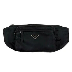 Prada Waist Crossbody Bum bag black body